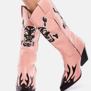 RIDEM OUT PASTEL POWDER PINK  Cowboy Boots ( BRAND NEW !!!)